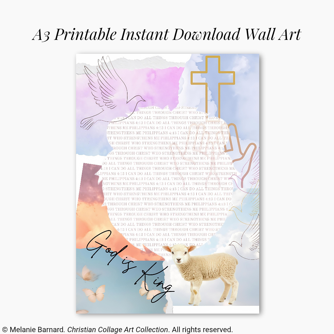 God Is King – Wall Art Printable Download