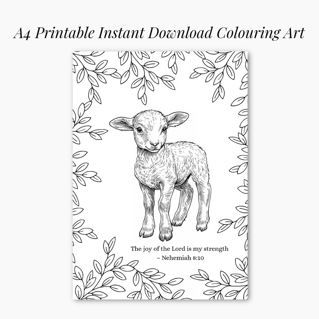 The Joy Of The Lord Is My Strength – Colouring Page Printable Download